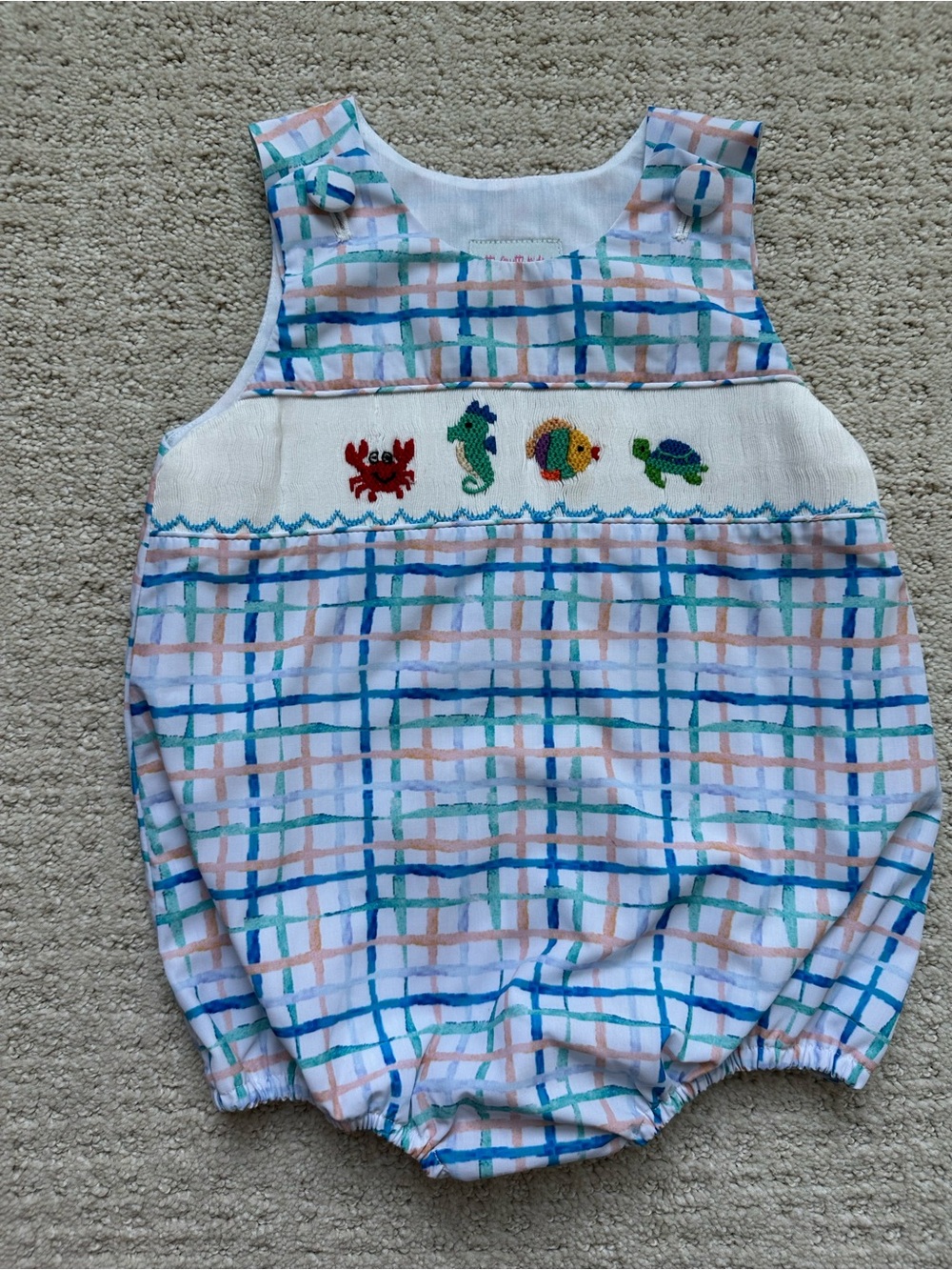 Smocked Ocean Friends Bubble -
